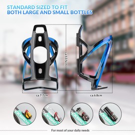 ROCKBROS Drink Holder Bicycle Bottle Holder Bicycle Water Bottle Holder with Fasteners 35 g Lightweight PC Bicycle Bottle Holder for Mountain Bikes Road Bikes