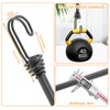 Pack of 10 Elastic Straps with Hooks Set 30 cm