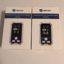 Imou 4-in-1 Plug-in Combustible Gas & Carbon Monoxide Alarm, Temp/Humidity 2 Pack NIB