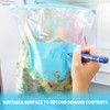 WRAPOK Zip Lock Freezer Bags Large Food Bag Plastic Ziplock