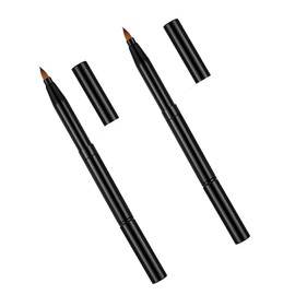 FOMIYES 2pcs Professional Double-ended Makeup Brush Thick Thin Double-headed Portable Multi-function Brush Cosmetics Makeup