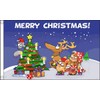 Christmas Scene Flag 5 x 3 FT - 100% Polyester