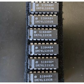 National Semiconductor 2pcs NSC DM74LS393N IC COUNTER BIN DUAL 4BIT, 14-DIP ~ NEW ~
