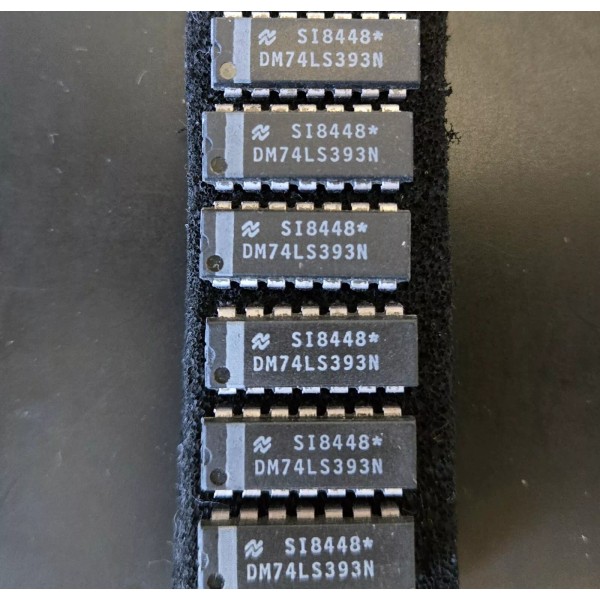 National Semiconductor 2pcs NSC DM74LS393N IC COUNTER BIN DUAL 4BIT,