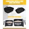 4-Pack Collapsible Air Fryer Silicone Liners for Ninja Foodi Dual