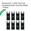 Performax 1-5/16'' End cut oscillating multi-tool saw blade 8 pack