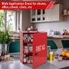 First Aid Cabinet with Combination Lock & Key 3 Shelf,Red