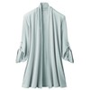 Selvan Awning Wind Roll Up Cardigan Gray M-L