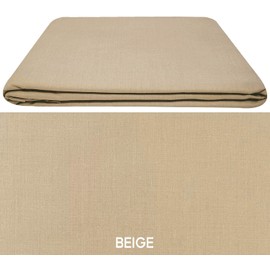 Extra Deep Fitted Sheets 16"/40CM Deep Bedsheets 16 Colours. (Super King, Biege)