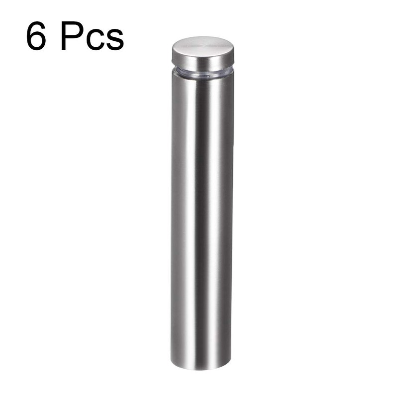 uxcell 3/4 Dia x 4"(19x102mm) Standoff Screws Wall Mount Sign