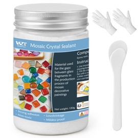 WAN2TLK White Mosaic Crystal Grout 130g, Mosaic Tile Accessories