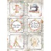 Stamperia - Rice Paper - Romantic Threads - Mini Cards