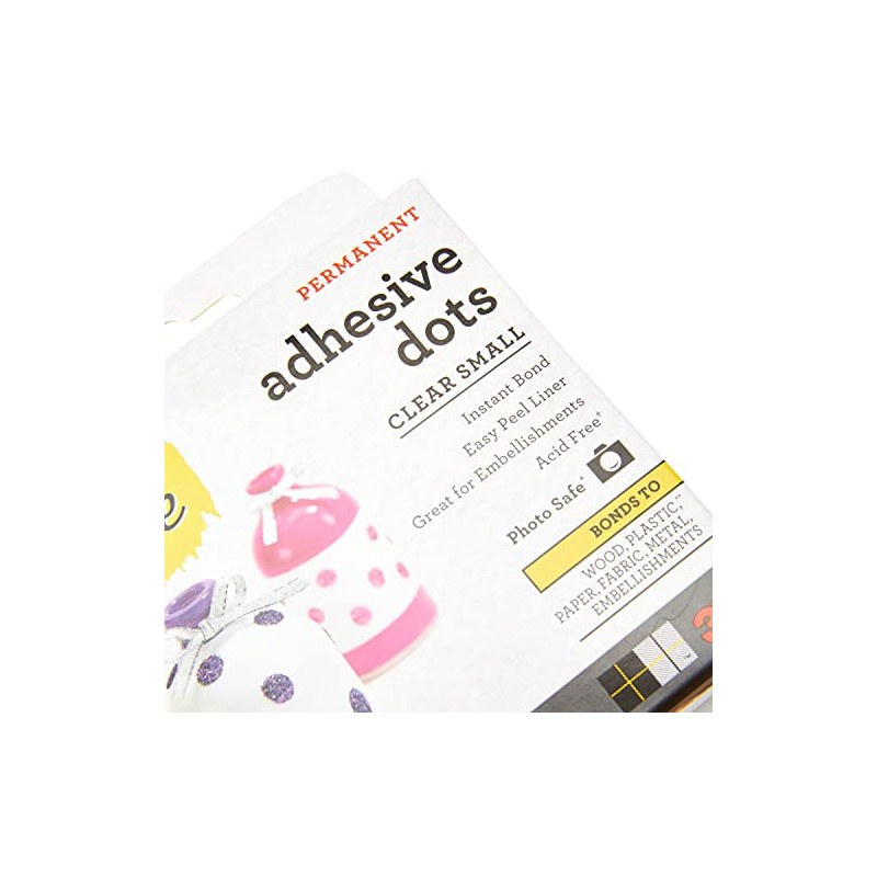 Scotch Adhesive Dots, Small, 300/Pack – Mess-Free, Permanent, Photo-Safe, and
