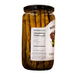 Middleton Farms Pickled Asparagus Variety Pack - Farm Direct Purple, Green & Spicy Asparagus Pickled in a Jar, Set of 3 - Made in USA, Farm to Table Freshness, 26.5 Ounces Each (Regular Purple, 26.5 Fl Oz (Pack of 3))
