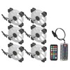 6pcs Computer Case Fan 120mm Ultra Quiet Adjustable Color RGB