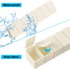 2 PCS Pill Organiser, 7 Day Pill Boxes Weekly Pill