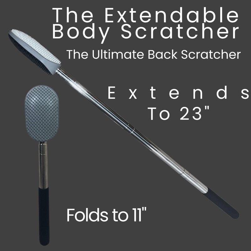 The Ultimate Extendable Back Scratcher, Scalp and Back Massager, &