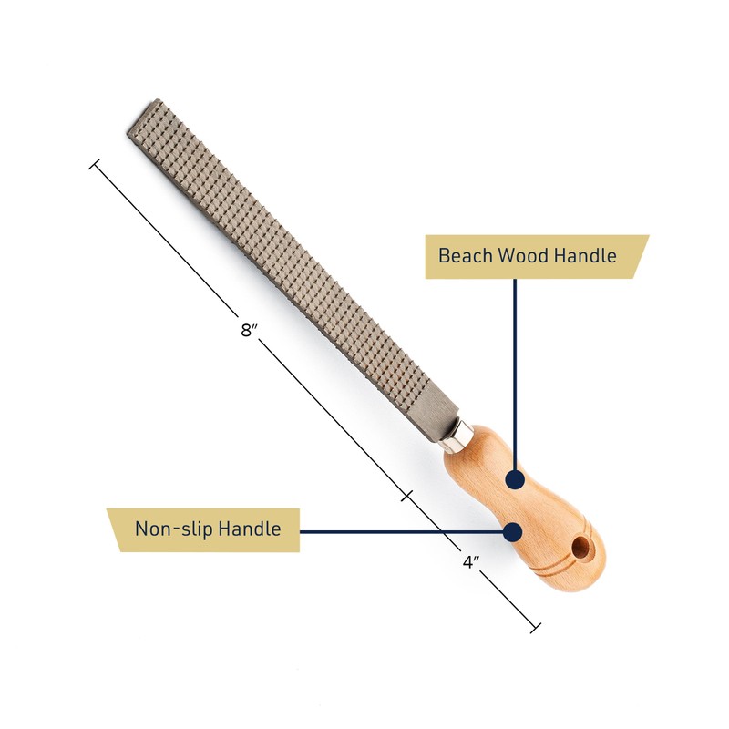 Kings County Tools 8" Flat Woodworking Rasp | High Quality
