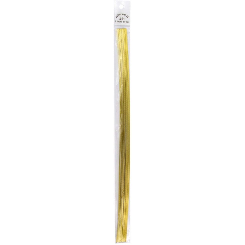 Florist Wire and Sugarcraft Wire Metallic Gold Colour - 24
