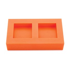WOODRIVER Silicone Ring Blank Mold Dual Cavity - 1/2" x 1-1/2" x 1-1/2" - Reusable