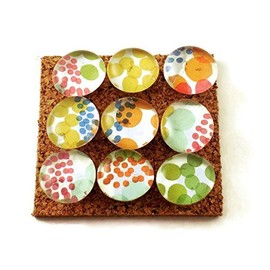 Push Pins for Memo Board in Watercolor Dots (P08)