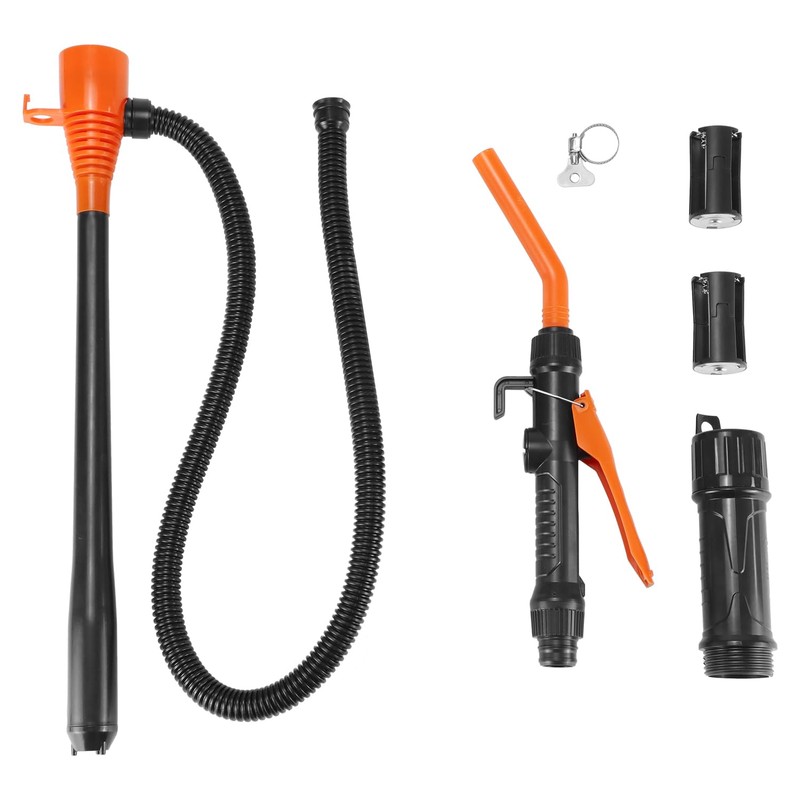 QWORK Portable Power Battery Pump, Upgraded Hand Fuel Transfer Pump