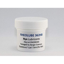 Nye Lubricants Rheolube 362HB 25-Gram Jar Light Viscosity Synthetic Grease with Unique Additive Package, Including Rust Inhibited, Tackifier, PTFE Fortified and UV Tracer.