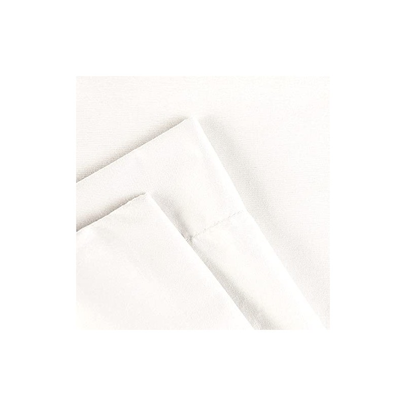 Set de Sábanas King 100 Microfibra, Color Blanco, Sumie Blanco.