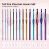 RealPlus Crochet Hooks Set, 14pcs Full-Size Crochet Hooks (2-10mm), Crochet
