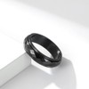 083 Base Titanium Ring, Multi-faceted Cut, Sparkle, Rotation, Width 0.2