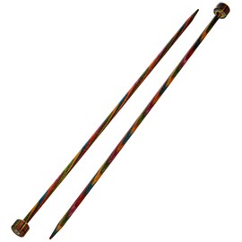 KnitPro 25 cm x 4.5 mm Symfonie Single Pointed Needles, Multi-Color
