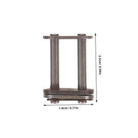 WHAMVOX 10pcs Durable Chain Link Buckle Double Rows Connector Link for Bikes Easy Installation Secure Joint Design High Compatibility with Pitch Chains