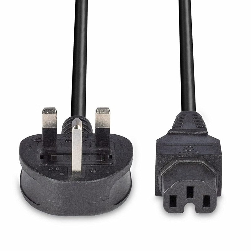 LINDY 30458 2 m Mains UK 3 Pin Plug to