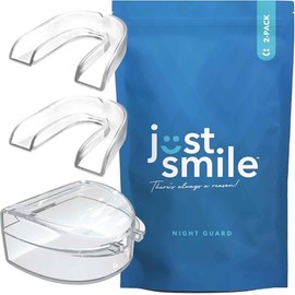 Night Guard for Teeth Grinding at Night: Moldable Dental Mouth Guard for Sleeping - Night Guard Protection for Teeth Clenching Clear 2 Pack