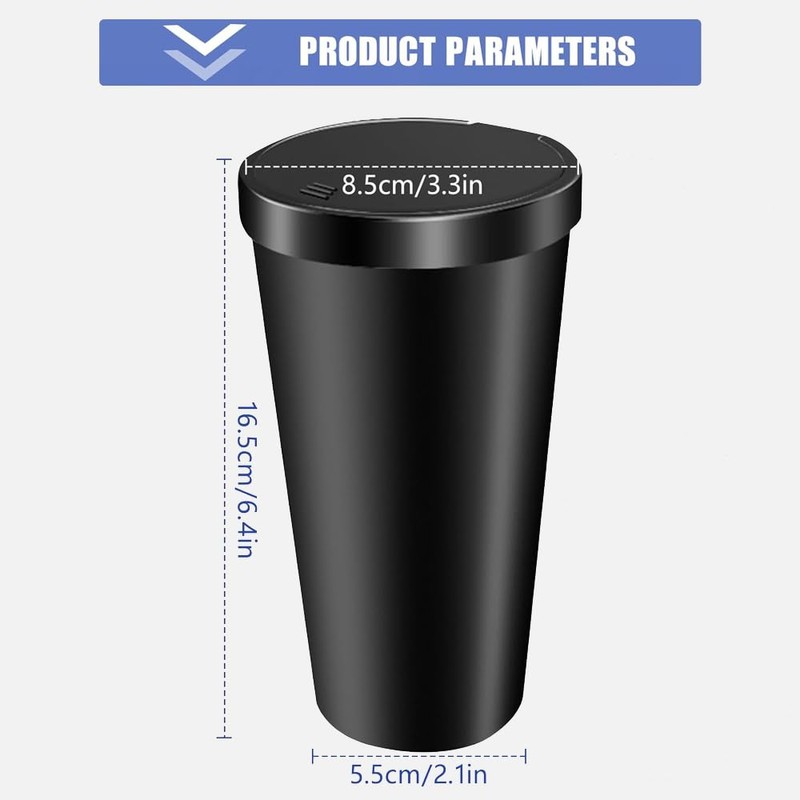 Car Trash Bin, Trash Can with Lid, Car Garbage Bins,