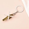 Siopue Airplane Gifts for Men Boys Pilot 3D Helicopter Keychain