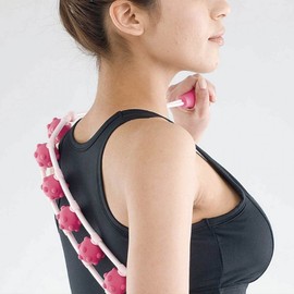 Acupressure rod Acupressure rope massage Massage acupressure rope Rope massage rope massager Back acupressure rope pink/free