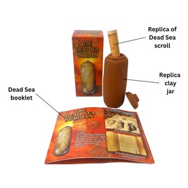 3 ARCHES USA The Dead Sea Scrolls Replica Clay Jar Kit-5" Inches Height with Booklet in English & Spanish