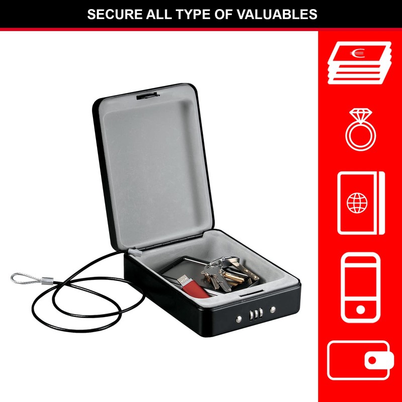 Master Lock ML-P005CEURBLKHRO Compact Safe, Small