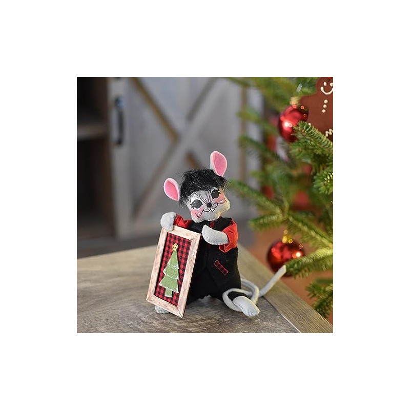 Annalee Winter Woods Artwork Mouse, 6 in