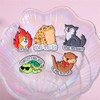 5Pcs Cute Animal Brooches Pin Toad Otters Turtle Wolf Dog