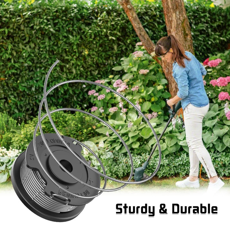 XIJIANG 3 Pieces Grass Trimmer Thread Spool, Φ1.65 mm 4.9