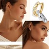 LOLIAS 14K Gold Hoops Earrings for Women 925 Sterling Silver