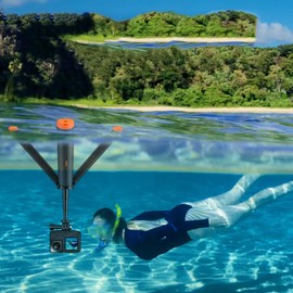 zmart Underwater Buoyancy Stick Diving Telescopic Selfie Stick Tripod Action Camera Accessories Underwater Camera Waterproof Case Go Pro Action Camera Waterproof Housing Underwater Light Float Grip Snorkeling Underwater Photography Snorkel Mask Underwater Lens Underwater Tripod Diving Equipment Underwater Filter Buoyancy Handle Action Cam