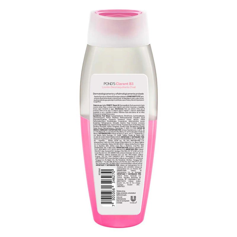 Pond’s Clarant B3 Dual Bi-Phase Makeup Remover 200ml – Gentle