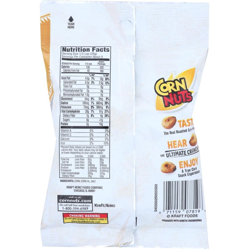 Cornnuts Original Bag, Yellow , 4 Ounce (Pack of 1)