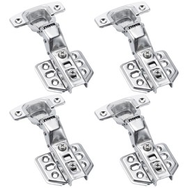 anchak 4 x 110 Degree Concealed Hinge Corner Stop Rustproof Cabinet Hinge Automatic Closing Automatic Hinge Damping Hinges for Kitchen Cabinet Wardrobe Cabinet Door Furniture - Inner Stop
