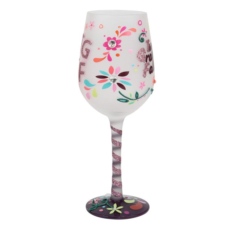 Top Shelf Copa de vino con texto en inglés "This