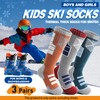 Anlisim Kids Merino Wool Ski Socks for Girls Boys Teen