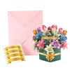 yaartz Pop Up Flower Cards Paper Flower Bouquet Pop Up